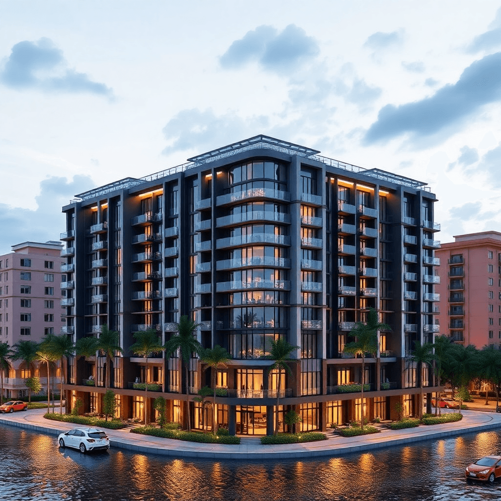 Luxury penthouse with ocean view